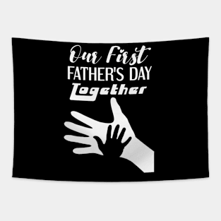 Our 1st Father's Day Together Tapestry