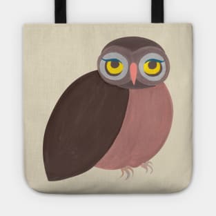 Brown Chubby Owl Tote