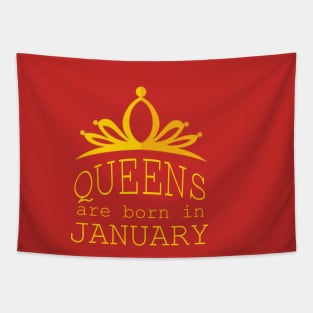 queens are born in january Tapestry