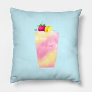 Fresh-Pressed Strawberry Lemonade Pillow