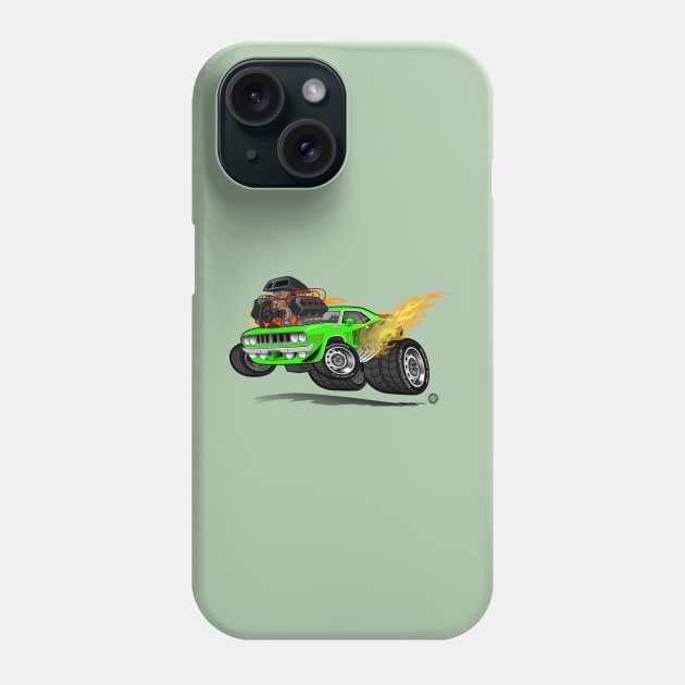 71 Hemi Cuda Engine Phone Case by Goin Ape Studios