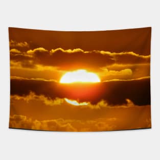 Golden Sunset Photography Tapestry