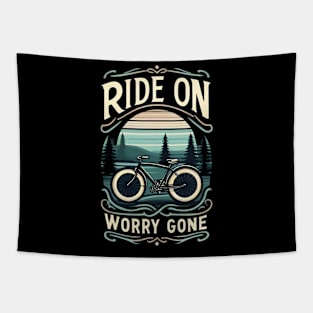 Ride on, worry gone Tapestry