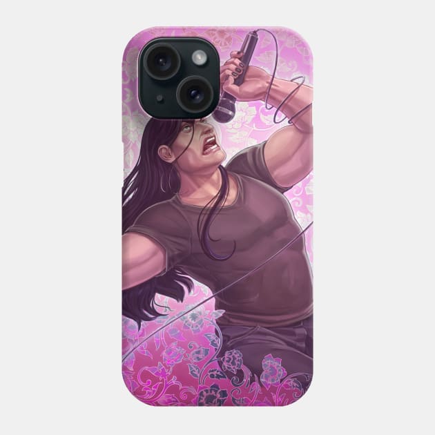 Nathan Explosion Floral Print Phone Case by Skutchdraws