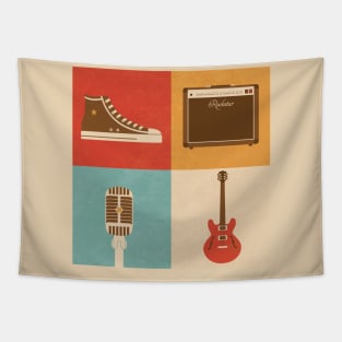 Retro rock Tapestry