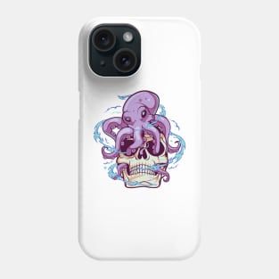 Skull with Octopus Phone Case