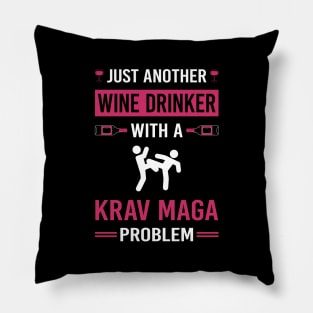 Wine Drinker Krav Maga Pillow