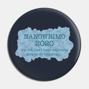 2020 NaNoWriMo Pin