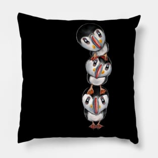 Puffin Totem Pillow