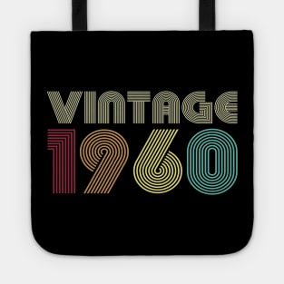 50th Birthday Gift Retro Vintage 1960 Dad Mom Men Women T-Shirt Tote