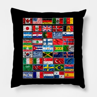 Beautiful Flags of the World Pillow