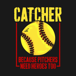 Catcher Softball Player T-Shirt