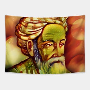 Omar Khayyam Snow Portrait | Omar Khayyam Artwork 15 Tapestry