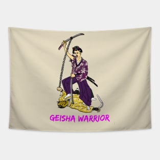 Geisha Warrior Tapestry