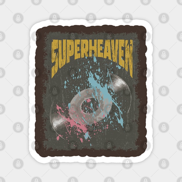 Superheaven Vintage Vynil Magnet by K.P.L.D.S.G.N