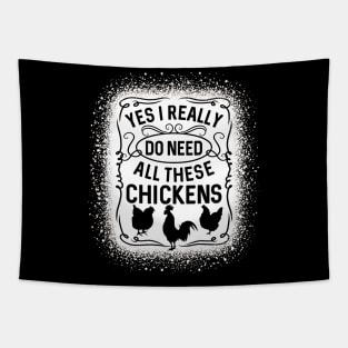 Yes I Really Do Need All These Chickens Poultry Tapestry