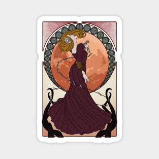 Art Nouveau Bloodborne - Moon Scented Hunter Magnet