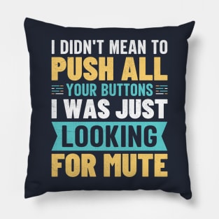 I didn't mean to push all your buttons I was just looking for mute Pillow