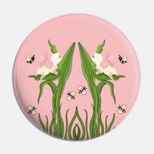 Buzzed Daffodils Pin