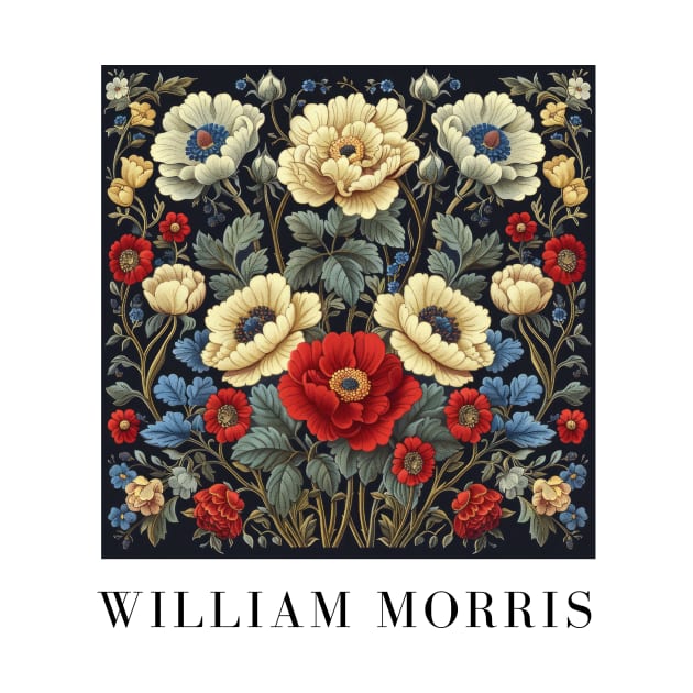 William Morris "Floral Tapestry Dreams" by William Morris Fan