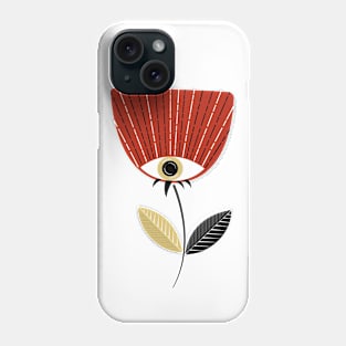 Red flower abstract Phone Case