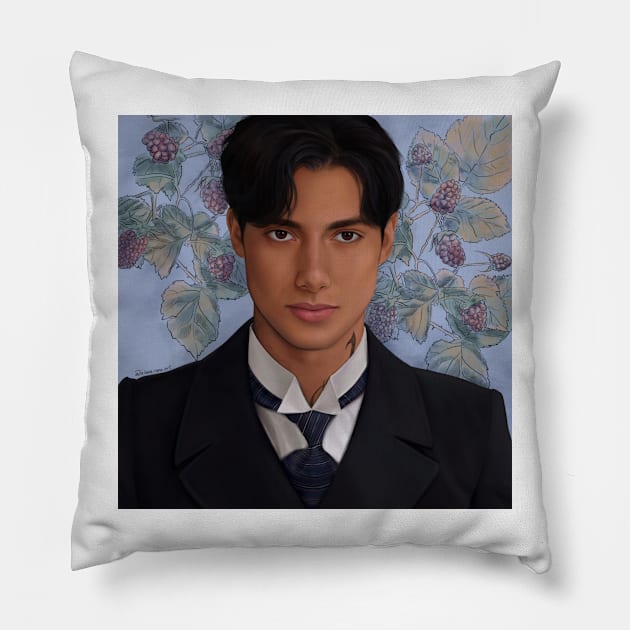 Alastair Carstairs Pillow by AlanaReneArt