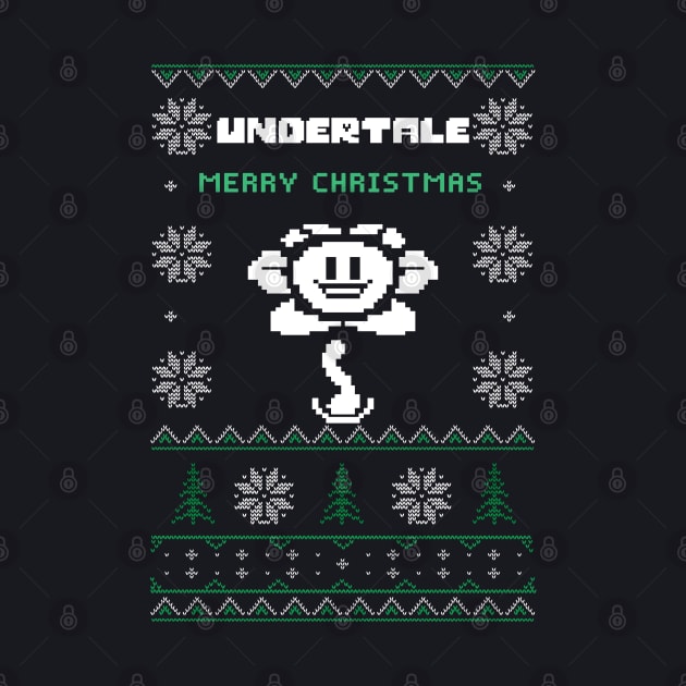 Ugly Christmas Flowey Undertale by TeeGo