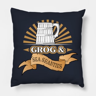 Sea Shanty Singer Rum Grog Tankard Pillow