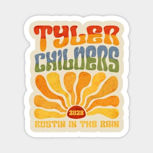 Tyler Childers 2023 Cream color groovy retro Magnet