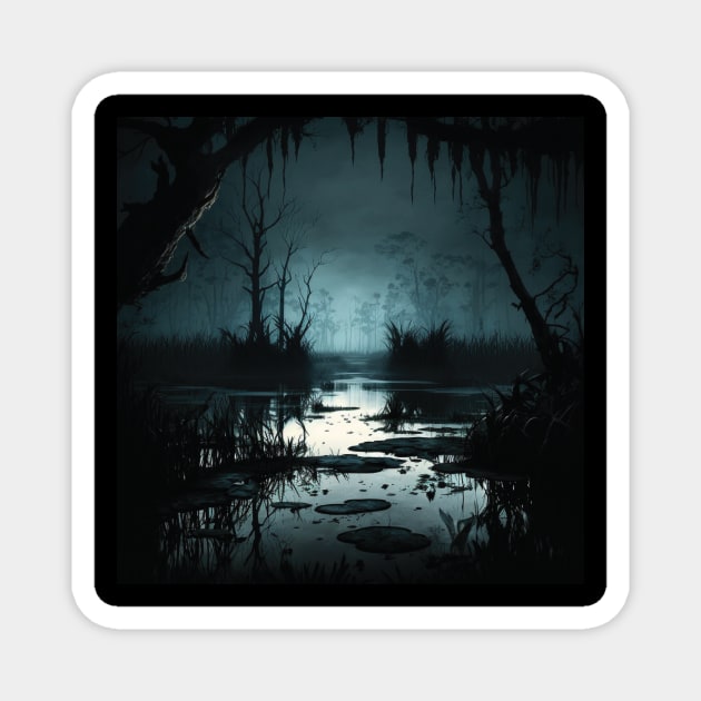 black swamp Magnet by rocknerd