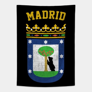 Madrid - Vintage Faded Look Design Tapestry
