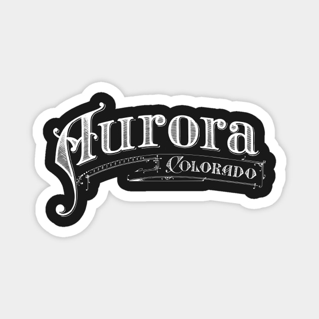 Vintage Aurora, CO Magnet by DonDota