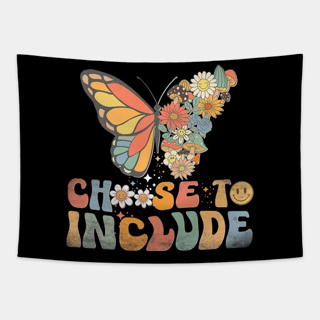 Choose To Include Special Education Teacher Autism Awareness Tapestry by everetto