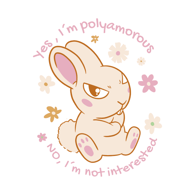 Bunny Polyamorous   P R t shirt by LindenDesigns