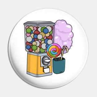 Candy cartoon illustration Pin