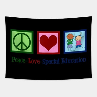 Peace Love Special Education Teacher Tapestry