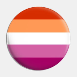 Lesbian pride flag 2 Pin