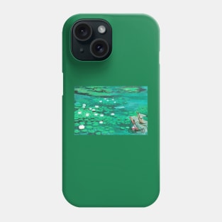 Lily Pad Study at Plover Lake Phone Case