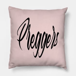 Preggers Expanded Text Pillow