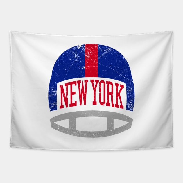 NYG Retro Helmet - White Tapestry by KFig21