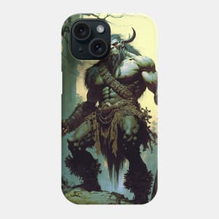 River troll in the style of  Frazetta / Vallejo Phone Case