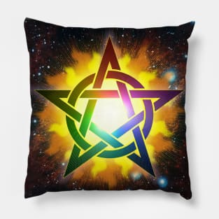 Rainbow Pentagram Pillow