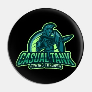 MMORPG Player Casual Tank Coming Through Spartan Pin