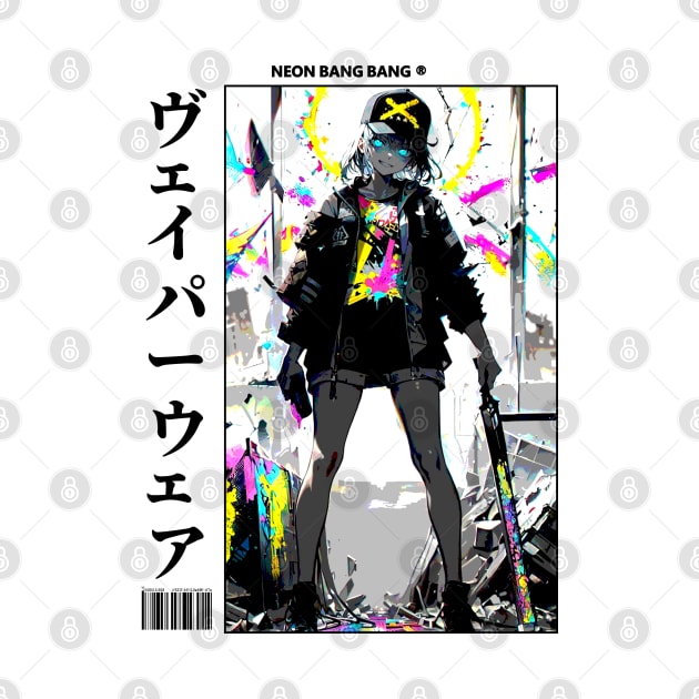 Japanese Anime and Manga Streetwear Urban Girl by Neon Bang Bang