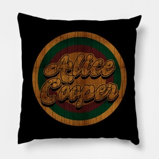 Circle Retro Alice Cooper Pillow