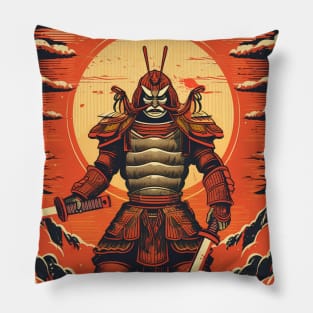 Japanese samurai movie poster Pillow