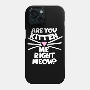 Are you kitten me right now Phone Case