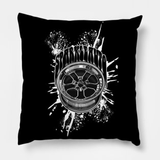 Wheel Vector Artwork Pillow