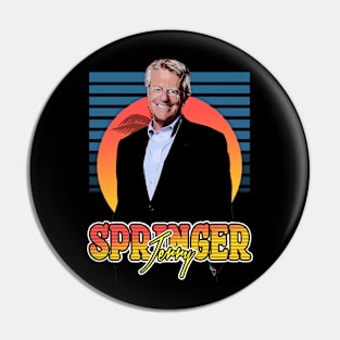 Retro Jerry Springer /// Style Flyer Vintage Pin