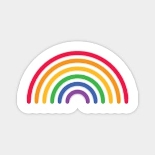 Rainbow neon pride Line Magnet